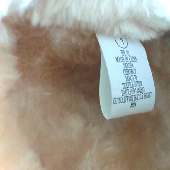 US SPORT GIRLS LEOPARD FAUX FUR  ANKLE BOOTIES SIZE 1 NWOT - Picture 6 of 11